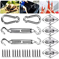 Los mejores  - Emooqi Montaje para Toldo- Kit de Montaje para Toldo 24 Piezas Set de Montaje - Acero 304 Inoxidable Kit de Fijación…